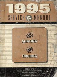 1995 Oldsmobile Aurora and Buick Riviera Factory Service Manual - 2 Volume Set