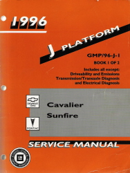 1996 Chevrolet Cavalier  & Pontiac Sunfire Factory Service Manual