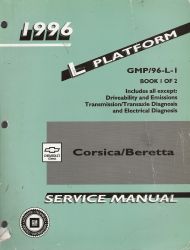 1996 Chevrolet Corsica & Beretta Factory Service Manual - 2 Volume Set