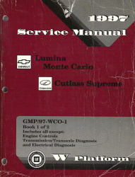 1997 Chevrolet Lumina / Monte Carlo / Oldsmobile Cutlass Supreme Factory Service Manual - 2 Volume Set