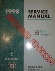 1998 Buick Park Avenue Service Manual - 3 Volume Set