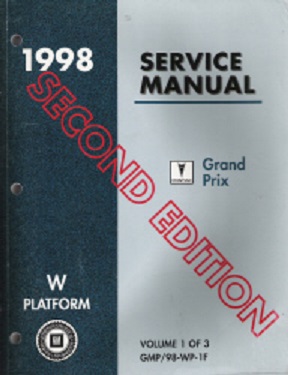 1998 Pontiac Grand Prix (W Platform) Service Manual - 4 Volume Set