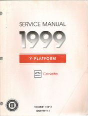 1999 Chevrolet Corvette Factory Service Manual - 3 Volume Set
