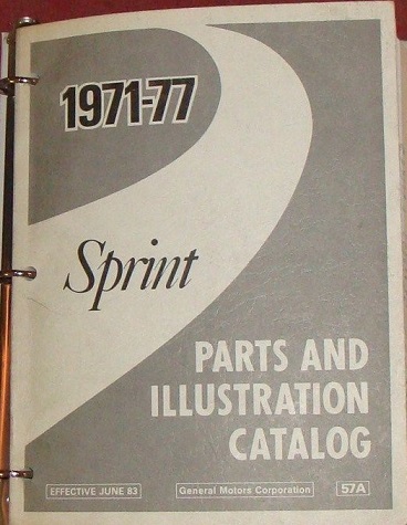 1971 - 1977 GMC Sprint Parts Book