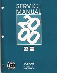 2000 Chevrolet Astro & GMC Safari Factory Service Manual Set