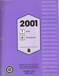 2001 Pontiac Aztek & Buick Rendezvous Factory Service Manual - 2 Volume Set