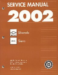 2002 Chevrolet / GMC Silverado, Sierra & Sierra Denali, Suburban & Blazer Factory Service Manual - 5 Volume Set