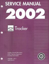 2002 Chevrolet Tracker Factory Service Manual