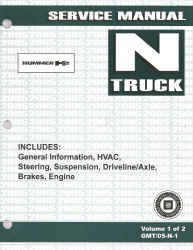 2005 Hummer H2 Factory Service Manual - 2 Volume Set