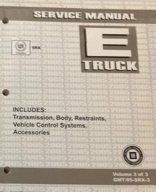 2005 Cadillac SRX Factory Service Manual