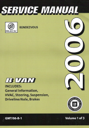 2006 Buick Rendezvous Factory Service Manual - 3 Volume Set