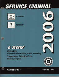 2006 Chevrolet Equinox &  Pontiac Torrent Factory Service Manual: 2 Volume Set - Softcover