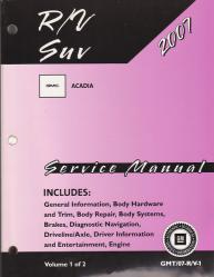 2007 GMC Acadia Factory Service Manual