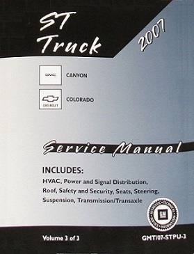 2007 Chevrolet Colorado & GMC Canyon Factory Service Manual