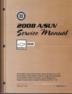 2008 Chevrolet HHR Factory Service Repair Workshop Manual, 3 Vol. Set