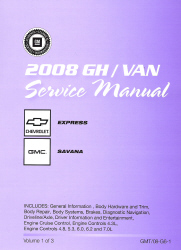2008 Chevrolet Express & GMC Savana Van Factory Service Manual