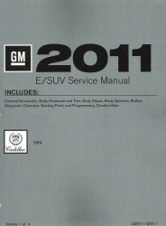2011 Cadillac SRX Factory Service Manual 4 Vol Set