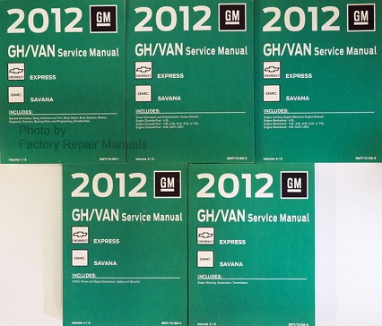 2012 Chevrolet Express & GMC Savana Van Factory Service Manual Set