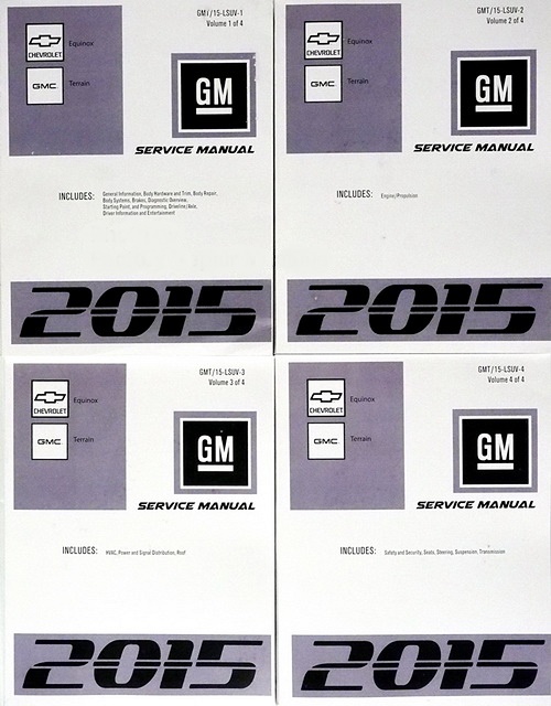 2015 Chevrolet Equinox & GMC Terrain Service Manual Set-GMT15LSUV