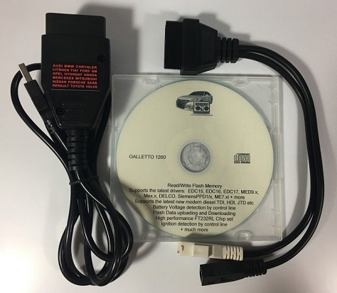 1996 - 2018 GALLETTO 1260 OBD2 EOBD ECU Chip Tuning Scanner Remap Flasher Programmer Tool