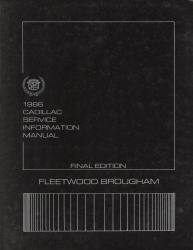 1986 Cadillac Fleetwood Brougham Service Manual