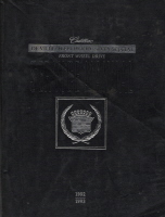 1992 - 1993 Cadillac Deville, Fleetwood, Sixty Special Factory Service Manual