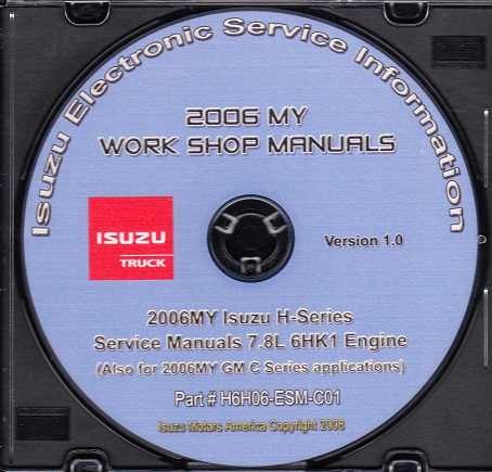 2006 Isuzu HTR HVR HXR & GMC / Chevy C6500 C7500 C8500 w/ 7.8L 6HK1 Diesel, Factory Repair Manual CD-ROM