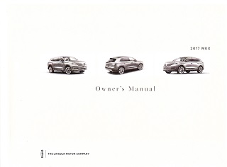2017 Lincoln MKX Owner's Manual