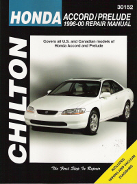 1996 - 2000 Honda Accord and Prelude Chilton's Total Car Care Manual