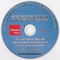 2007 - 2010 Isuzu N Series, GMC & Chevrolet W Series (5.2L Diesel Engine Only) Factory Workshop Manual on CD-ROM