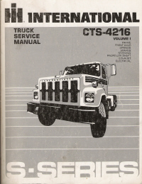 1984 - 1985 International S-Series Truck Service Manual - 3 Volume Set