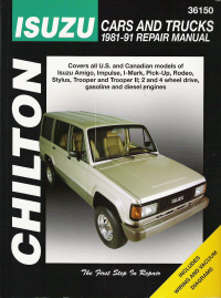 1981 - 1991 Isuzu Cars & Trucks Chilton's Total Car Care manual