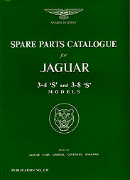 1965 - 1967 Jaguar (S Type) 3.4 S & 3.8 S Official Spare Parts Catalog