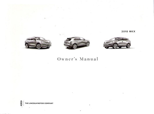 2018 Lincoln MKX Owner's Manual Kit - US