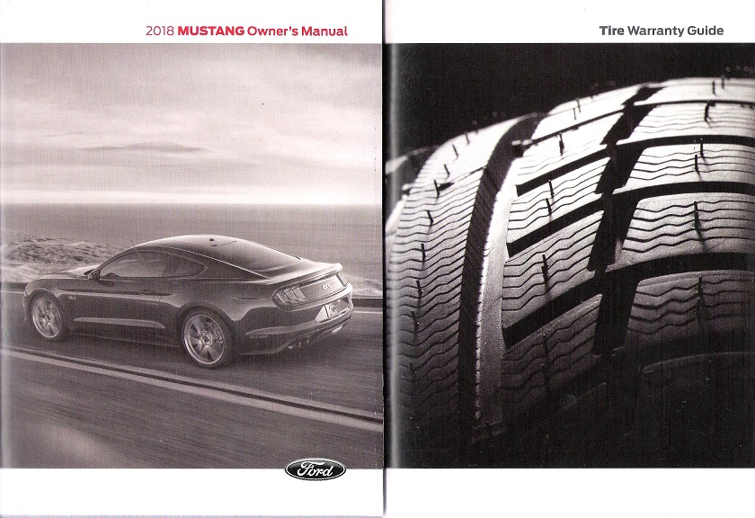 2018 Ford Mustang Owner's Manual Portfolio