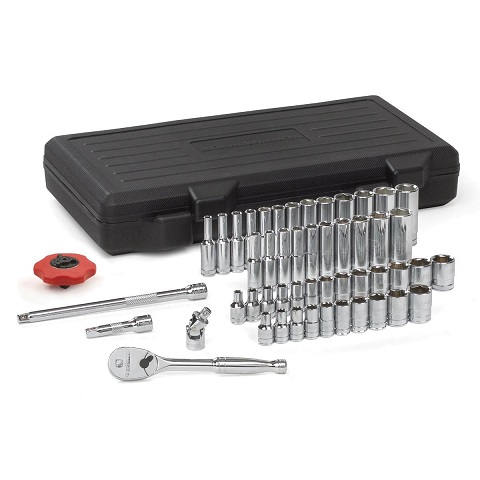 GearWrench 51-Piece 1/4'' Drive 6 Point Socket & Tool Set w/ Case