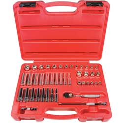 44-piece Fractional and Metric Socket Set