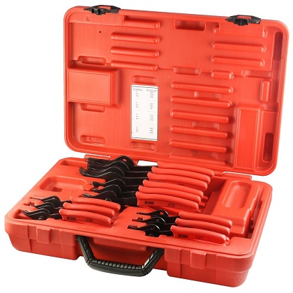 12-Piece Universal Snap Ring Plier Kit w/ Case