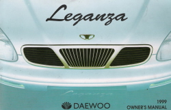 1999 Daewoo Leganza Owner's Manual Kit