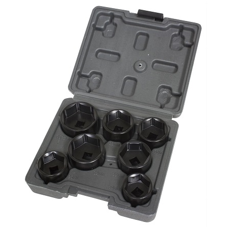 Lisle Low Profile 7-Piece Filter Socket Set w/ Case