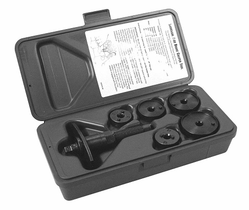 Lisle 6-Piece Rear Disc Brake Caliper Tool Kit w/ Case