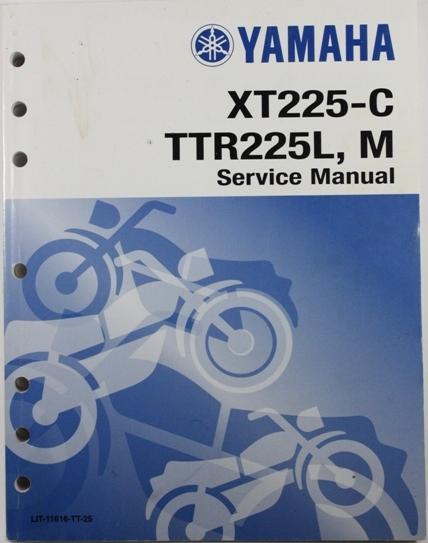 1999 - 2004 Yamaha YT225 TT-R225 Factory Service Manual
