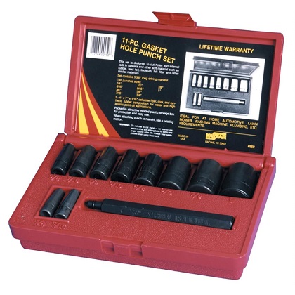Lang Tools 11-Piece Gasket Hole Punch Set w/ Case