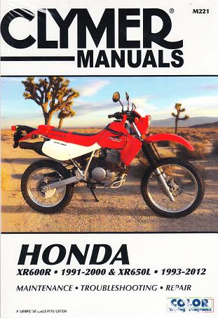 1991 - 2019 Honda XR600R & XR650L Clymer Repair Manual