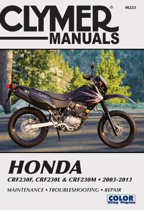 Honda CRF230F 2003-2013, CRF230L & CRF230M 2008-2009 Clymer Repair Manual