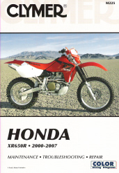 2000 - 2007 Honda XR650R Clymer Repair Manual