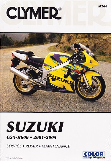 2001 - 2005 Suzuki GSX-R600 Motorcycle Clymer Repair Manual