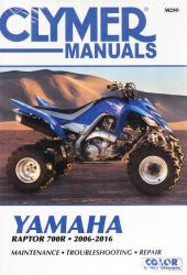 2006 - 2016 Yamaha Raptor 700R Clymer ATV Service, Repair, Maintenance Manual