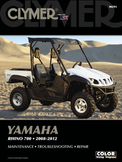 2008 - 2012 Yamaha Rhino 700 Clymer ATV Service, Repair, Maintenance Manual