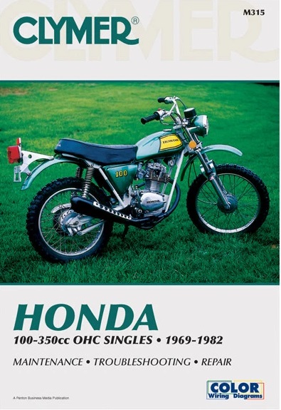 1969 1982 Honda 100-350cc OHC Clymer Repair Manuals